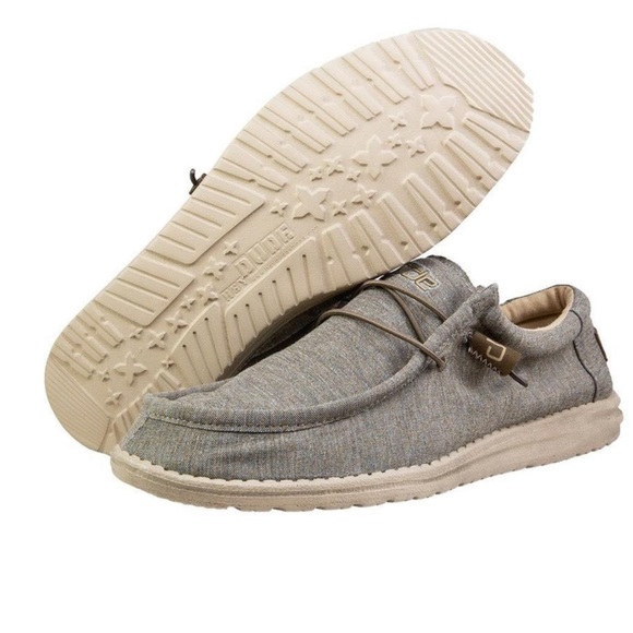 NEW Hey Dude Shoes  Wally Gray Stretch Steppa Size 8 main image 9
